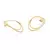 MAXI BRINCO OVAL VAZAZDO SOBREPOSTO BANHADO A OURO 18K - comprar online