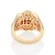 Anel sinete mufasa 3D banhado a ouro 18k na internet