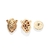 Brinco mufasa 3D banhado a ouro 18k - comprar online