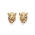 Brinco mufasa 3D banhado a ouro 18k