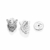 Brinco mufasa 3D prata 925 - comprar online