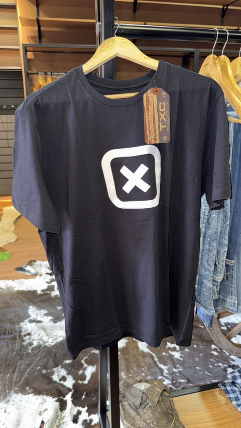 Camiseta masculina TXC preta logo - comprar online