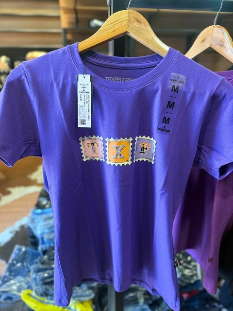 Camiseta feminina Texas Farm roxo mirtilo - comprar online
