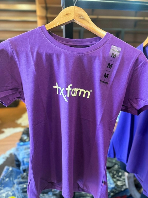 Camiseta feminina Texas Farm roxo profundo - comprar online