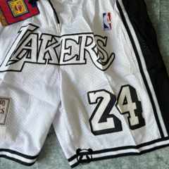 SHORT IMPORTADO NBA LOS ANGELES LAKERS BRYANT 24 BLANCO en internet
