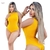 Body Feminino Malha Ribana Amarelo Regata Lisa - comprar online