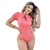 Body Feminino Malha Ribana Coral Princesinha com Laço - Magazine Holanda