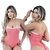 Body Feminino Malha Ribana Coral Tomara que Caia - loja online