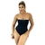 Body Feminino Malha Ribana Preto Tomara que Caia - loja online