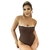 Body Feminino Malha Ribana Marrom Tomara que Caia na internet