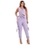 Conjunto de Alfaiataria Lilás Cropped com Botão e Calça na internet