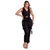 Conjunto de Alfaiataria Preto Cropped com Botão e Calça na internet
