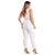 Imagem do Conjunto de Alfaiataria Branco Cropped com Botão e Calça