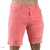 Bermuda Jeans Masculina Destroyed Rosa Salmão - comprar online