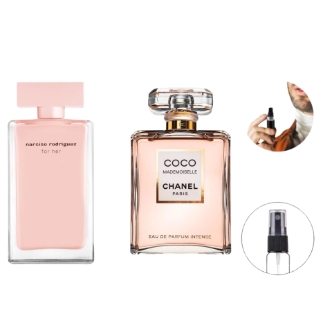 Kit Decant Combo Coco Chanel + Narciso Rodriguez + Brinde + Frete Full Gratis