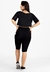 Conjunto Cropped Manga de Tela e Bermuda Fitness com Bolso | REF: LX87 na internet