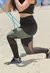 Calça Legging Cintura Alta Assimétrica com Detalhe em Tulê e Tela Transparente Fitness REF: LX122 - loja online