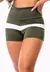 Short Fitness Academia Verde Militar Cintura Alta REF: SV24 - Mikaelly Moda Feminina