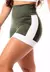 Imagem do Short Fitness Academia Verde Militar Cintura Alta REF: SV24