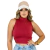 Blusinha Feminina Sem Mangas Vermelha - Josexamvendas