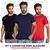 Kit 3 Camisas Masculina Lisa Algodão Premium