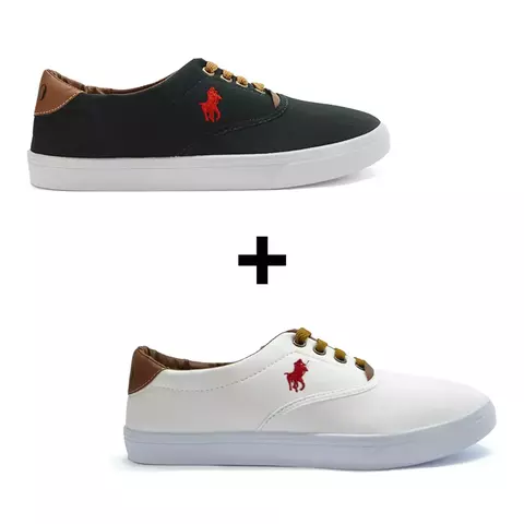 Kit 2 Sapatênis Masculino Polo Casual