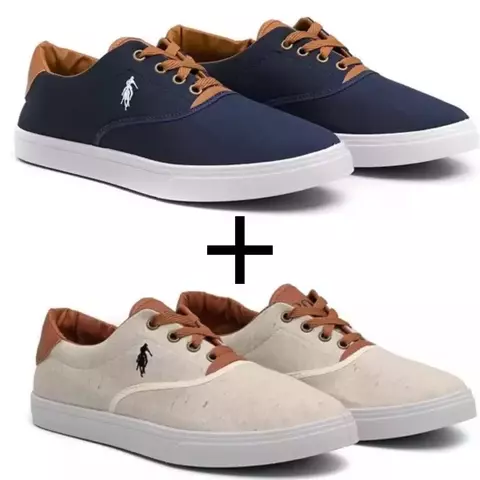 Kit 2 Sapatênis Masculino Polo