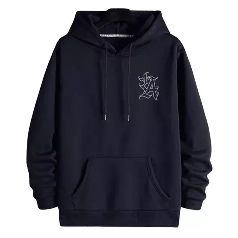 Blusa Moletom Canguru Estampado LA