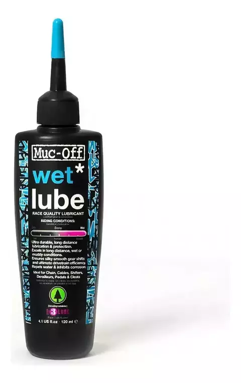 Lubricante Aceite Cadena Bici Muc Off Wet Lube Humedo 120ml