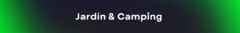 Banner de la categoría Jardín y Camping.