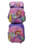 MOCHILA CHICA CON CARRO DOBLE RUEDA + LUNCHERA + CARTUCHERA FRENTE CON RELIEVE MCH-24 - comprar online