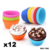 MOLDE DE SILICONA PARA MUFFINS CUPCAKES X12U