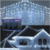 GUIRNALDA CASCADA LED BLANCO FRIO 6 MTS 192 LEDS PROLONGABLE DA-30