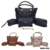 SET CARTERA X 4PCS ECO CUERO BAIDE