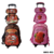 MOCHILA KAWAII CAPYBARA CON CARRO + LUNCHERA + CARTUCHERA FRENTE CON RELIEVE