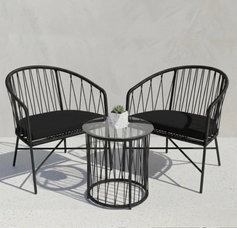 Set Gervasoni 2 sillones + mesa | PVC | Confort y diseño para tu hogar