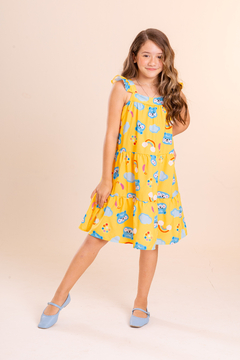 VESTIDO URSO AMARELO - loja online