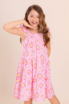 VESTIDO FLOR ROSA na internet
