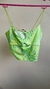 Top Asimetrico Verde - Bershka talla M en internet