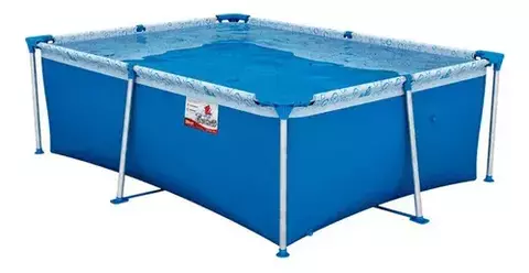 Pileta estructural rectangular Tiburoncito N°3 con capacidad de 2300 litros 2.2x1.6 m