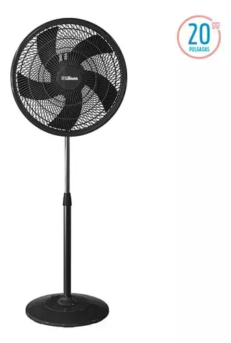 Ventilador De Pie Liliana 20 Cantidad de aspas 5 Color de la estructura Negro