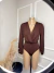 Body Drapeado Marrom - comprar online