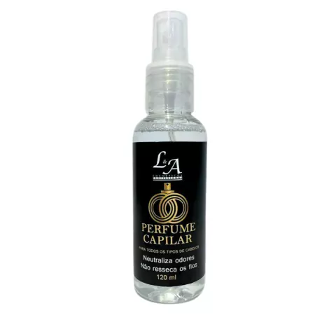 Perfume Capilar L&A Cosméticos 120ml - 12 Horas de Fixação