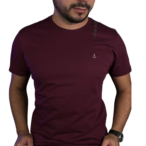 Camiseta Navy Way Bordô