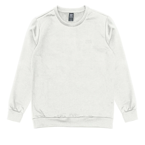 Blusa Moletom King&Joe Logo Off White