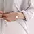 Pulseira com Escrita Manual Dupla Face | Corrente Grumet - Leoma