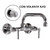 GRIFERIA BICOMANDO COCINA PARED EXTERIOR PICO U MAJOS NEO - comprar online