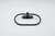 SET ACCESORIOS 5 PIEZAS D'ACCORD SALERNO BLACK (PERCHA+ARO+P/ROLLO+JABONERA+VASO CEPILLO) - SANITARIOS EN LINEA