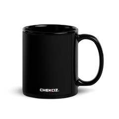 Taza negra brillante chekoz