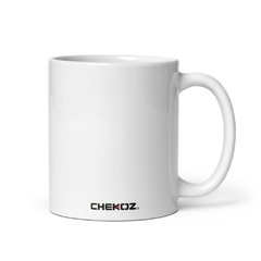 Taza blanca brillante Chekoz - comprar en línea